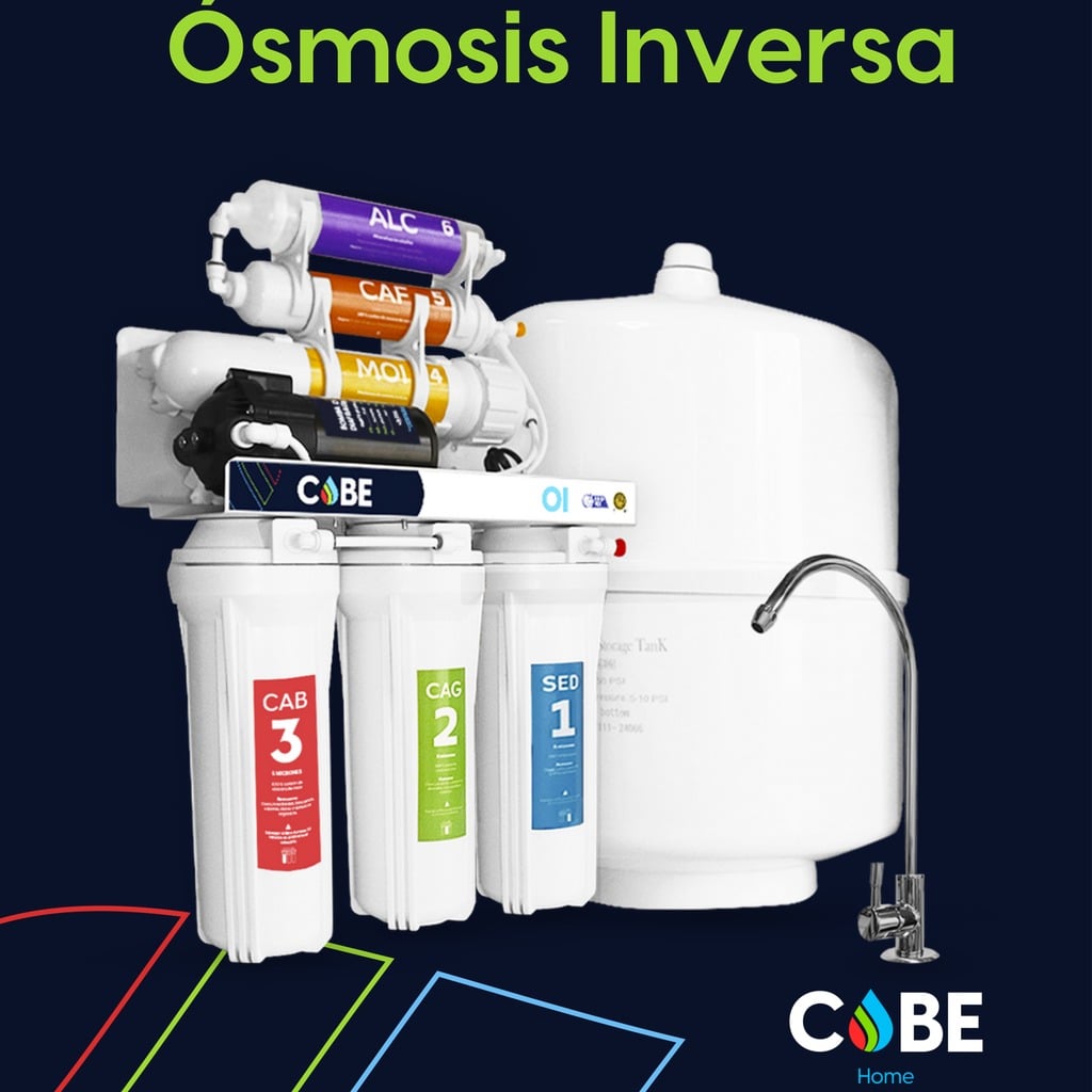 COBE-RO-75 Sistema de Ósmosis Inversa Cobe · 6 pasos · 75 GPD
